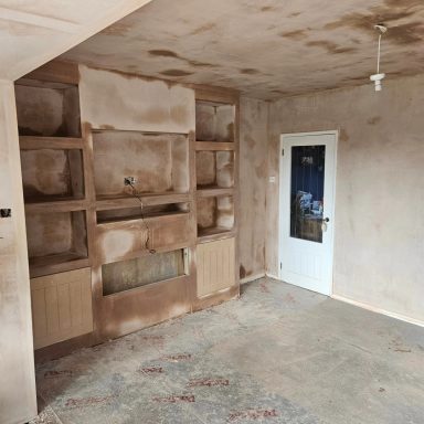 Media wall install for fisfinishes.com
